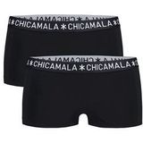 Boxershort Chicamala Women Solid Black Black (2-Delig)-XL