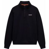 Napapijri - Hoodie - Grijs - Katoen - 3XL