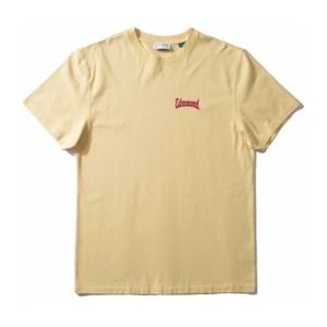 T-Shirt Edmmond Studios Men Curly Shield Plain Yellow-XXL