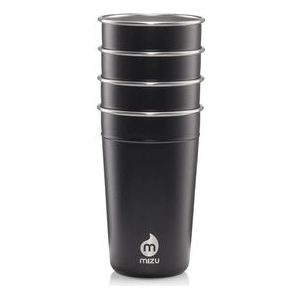 Reisbeker Mizu Party Cup Black 500ml (4-Delig)