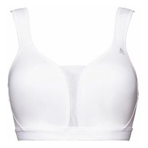 Sport BH Odlo Women Sport Bra Padded High E-Cup White-Maat 90