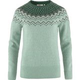 Trui Fjällräven Women Övik Knit Sweater Misty Green Deep Patina-L