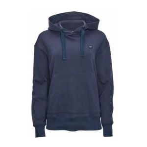 Knowledge Cotton Apparel - Basic Badge Hoodie - Total Eclipse - Katoen