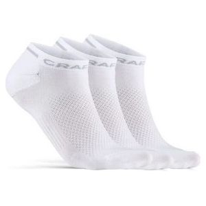 Sok Craft Unisex Core Dry Shaftless Sock 3-Pack White-Schoenmaat 40 - 42