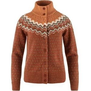 Vest Fjällräven Women Övik Knit Cardigan Autumn Leaf Desert Brown