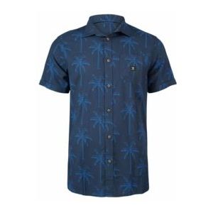 Blouse Brunotti Men Conrad Shirt Big Palmtree Blue-XL