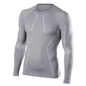 Longsleeve Falke Men Comfort Wool-Tech Grey Heather-XL