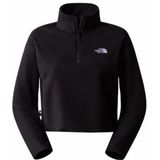 Trui The North Face Women 100 Glacier Cropped 1/4 Zip TNF Black-M