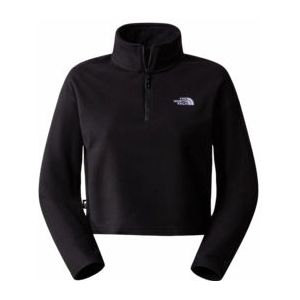 Trui The North Face Women 100 Glacier Cropped 1/4 Zip TNF Black-M