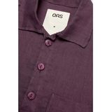 OAS - Girona - Herenoverhemd - Paars - Linnen