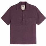OAS - Girona - Herenoverhemd - Paars - Linnen