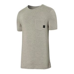 T-shirt Saxx Men Sleepwalker Pocket Tee Dark Grey Heather-L