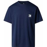 The North Face - Mountain Logo - T-shirt - Summit Navy - Korte Mouwen