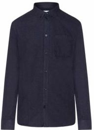 Knowledge Cotton Apparel - GOTS/Vegan - Blouse - Total Eclipse - Melangé Flannel