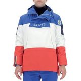 Ski Jas UYN Men Natyon Flag Jacket Half Zip Surf Blanc Red-L