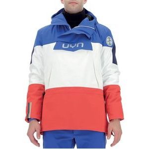 Ski Jas UYN Men Natyon Flag Jacket Half Zip Surf Blanc Red-L