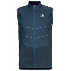 Hardloopvest Odlo Men Vest Run Easy S-Thermic Blue Wing Teal-XXL