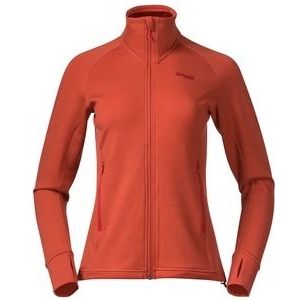 Vest Bergans Women Ulstein Wool Jacket Brick-XS