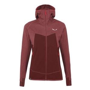 Vest Salewa Women Puez Hybrid Polarlite Hooded Syrah Melange-XL