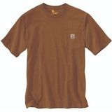 T-Shirt Carhartt Men K87 Pocket Oiled Walnut Heather-S