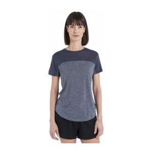 T-Shirt Icebreaker Women Merino 125 Cool-Lite Sphere III SS Colour Block Graphite Heather-XL