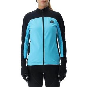 Ski Jas UYN Women Cross Country Skiing Coreshell Jacket Turquoise Black Turquoise-S