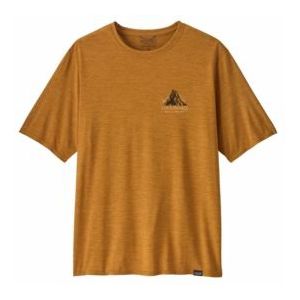 T-Shirt Patagonia Men Cap Cool Daily Graphic Shirt Lands Chouinard Crest: Talon Gold X-Dye-L
