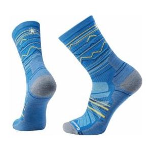 Sok Smartwool Unisex Hike Light Cushion Mountain Range Pattern Crew Socks Laguna Blue-XL