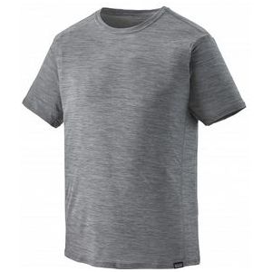 T Shirt Patagonia Men Cap Cool Lightweight Shirt Forge Grey Feather Grey X Dye-XL