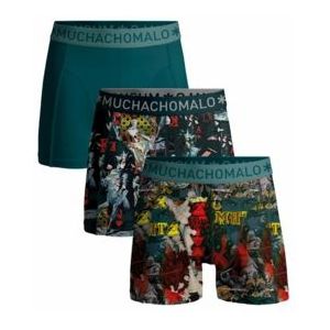 Boxershort Muchachomalo Men Chessplay Print Print Green ( 3-Pack )-S