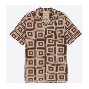 Shirt OAS Men Brown Yard Viscose-M