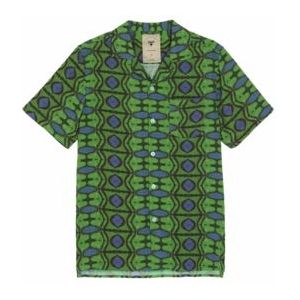 OAS - Men Blouse - Emerald Blues - Viscose