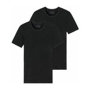 T-Shirt Schiesser Men 174997 Black (set van 2)-M