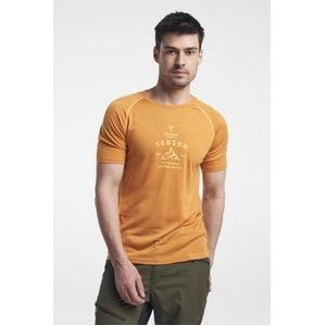 T-Shirt Tenson Men Himalaya Merino Tee Dark Orange-S
