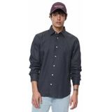 Marc O'Polo - Overhemd - Donkerblauw - 100% Linnen - Regular Fit