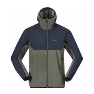 Jas Bergans Men Vaagaa Windbreaker Jacket Green Mud/Navy Blue-M