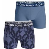 Boxershort Björn Borg Junior Core Boxer Blue/Print (2-pack)-Maat 170