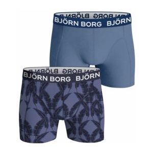 Boxershort Björn Borg Junior Core Boxer Blue/Print (2-pack)-Maat 170