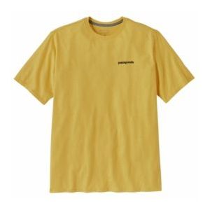 T Shirt Patagonia Men P6 Logo Responsibili Tee Milled Yellow-XXL