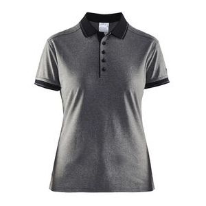 Polo Craft Noble Polo Craft Pique Shirt Women Dark Grey Melange-XL