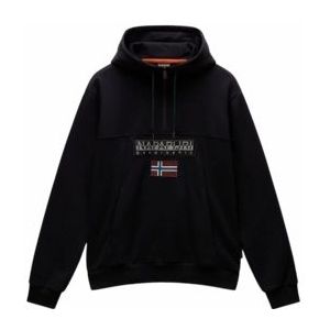 Napapijri - Burgee Half Zip Hoodie 2.0 - Hoodie - Zwart