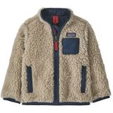 Vest Patagonia Baby Retro-X Jacket Natural/New Navy-6 - 12 maanden