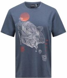 T-Shirt Peak Performance Men Explore Graphic Tee Mountain Mist-L