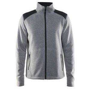 Vest Craft Men Noble Zip Jacket HK Fleece Grey Melange-XXL