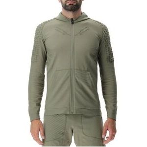 Vest UYN Men Run Fit OW Hooded Full Zip Kapok Green-XL