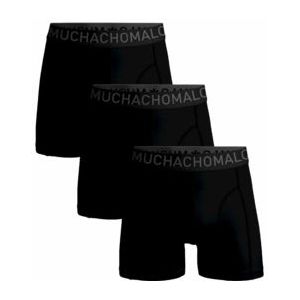 Boxershort Muchachomalo Men Microfiber Black Black Black ( 3-Pack )-S