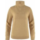 Trui Fjällräven Women Övik Half Zip Knit Dune Beige-XL
