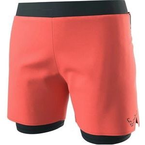 Sportbroek Dynafit Women Alpine Pro 2/1 Shorts Hot Coral-XS