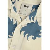 OAS - Sky Ember - Blouse - Wit/Blauw - Viscose