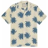 OAS - Sky Ember - Blouse - Wit/Blauw - Viscose